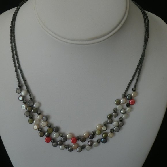 Lia Sophia Freshwater Pearl Necklace 
